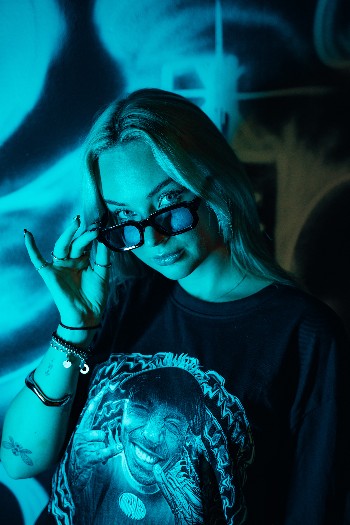 T - Shirt "Chrissyjeey" Schwarz